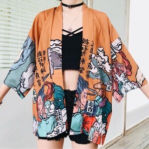 Colorful Kimono Jacket